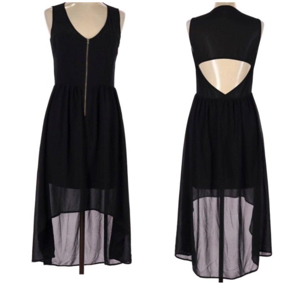 SANS SOUCI Black Backless Dress